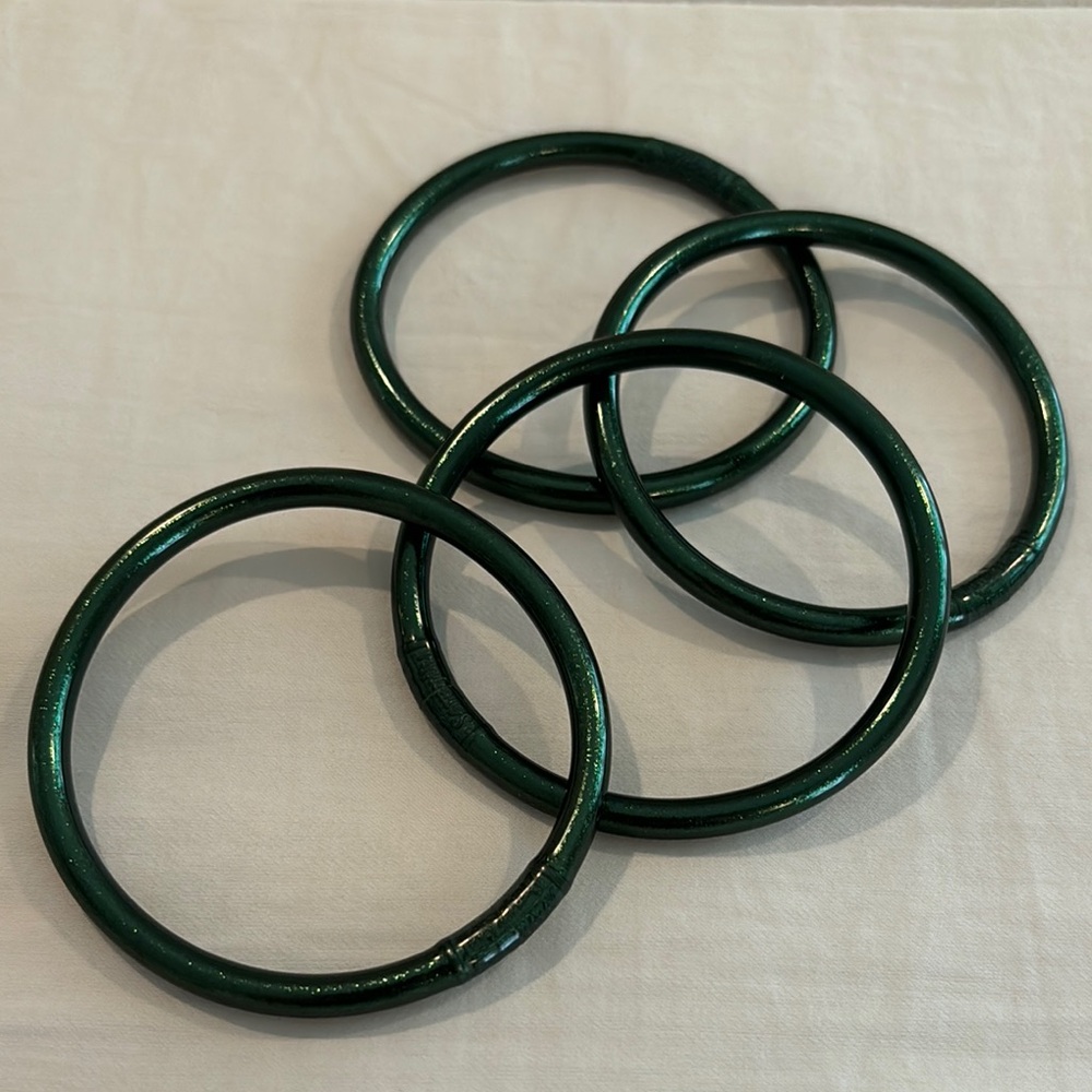 BuDhaGirl Forest Green Bangle Set